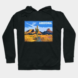 Arizona Desert - Saddle Mountain - The American West Hoodie